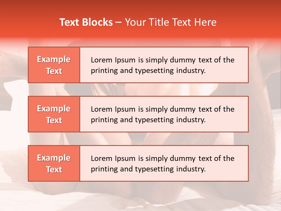 Girl And Boy In Bed PowerPoint Template