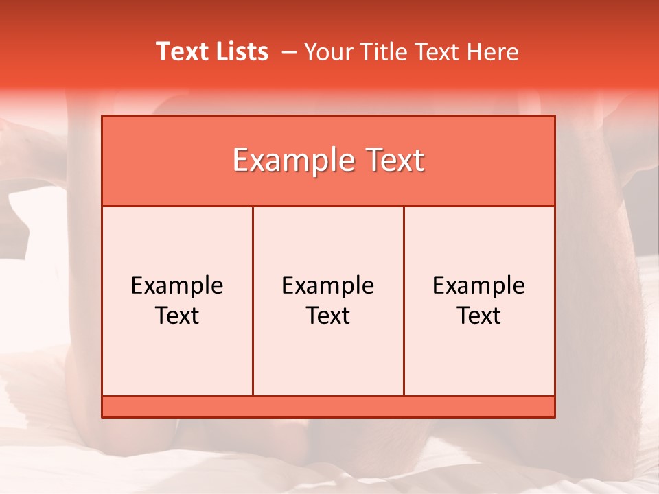 Girl And Boy In Bed PowerPoint Template