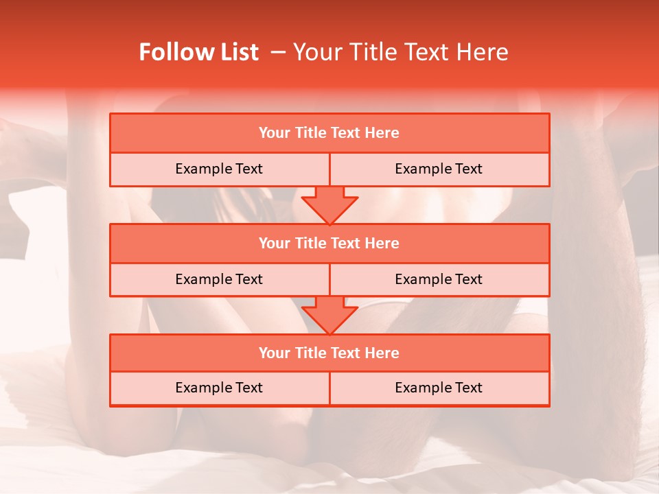 Girl And Boy In Bed PowerPoint Template