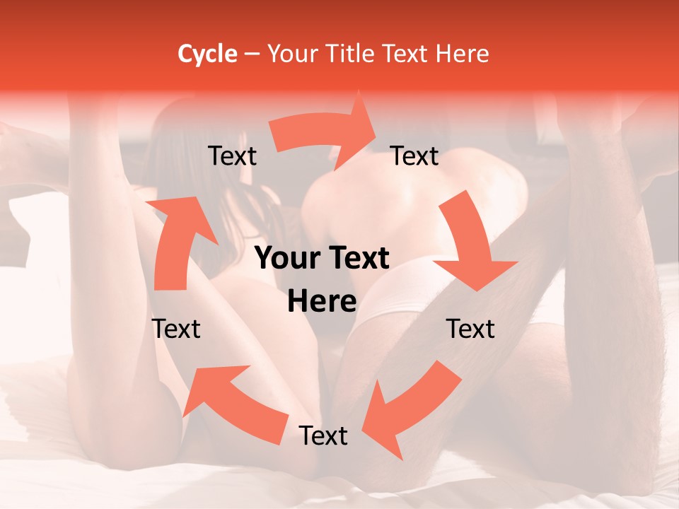 Girl And Boy In Bed PowerPoint Template