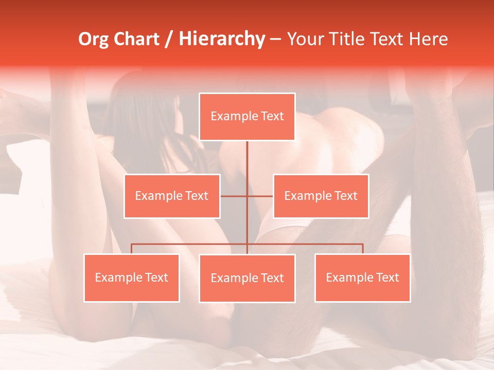 Girl And Boy In Bed PowerPoint Template