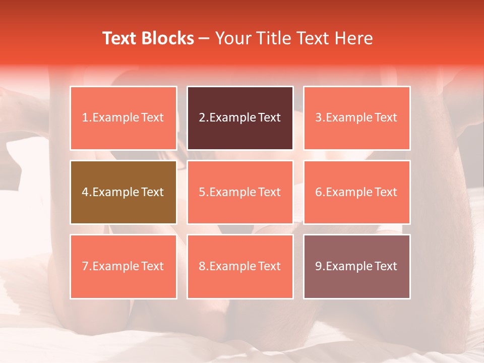 Girl And Boy In Bed PowerPoint Template