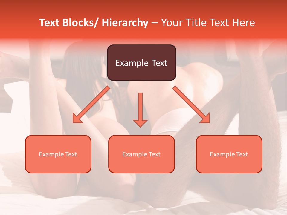 Girl And Boy In Bed PowerPoint Template