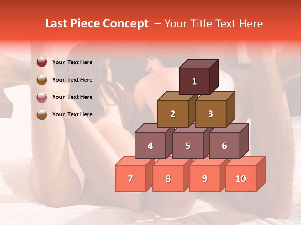 Girl And Boy In Bed PowerPoint Template