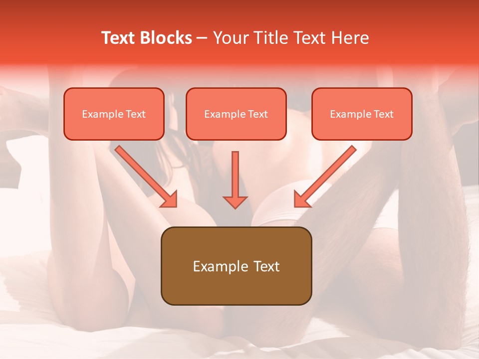 Girl And Boy In Bed PowerPoint Template