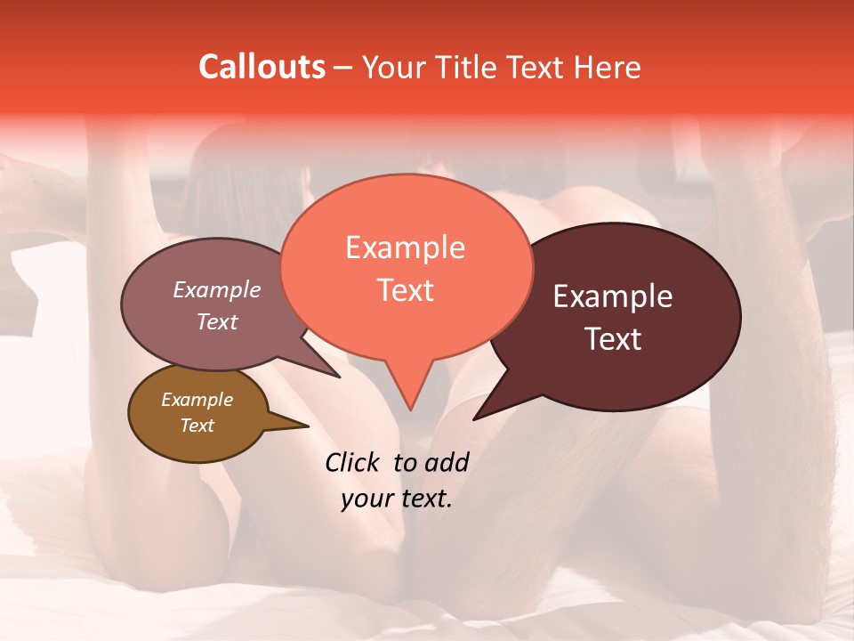 Girl And Boy In Bed PowerPoint Template