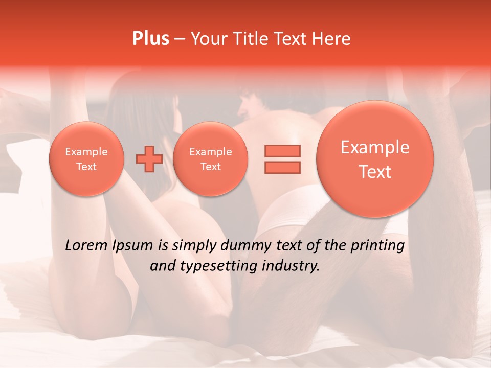 Girl And Boy In Bed PowerPoint Template