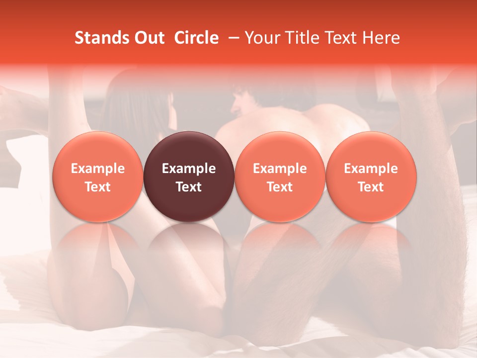 Girl And Boy In Bed PowerPoint Template