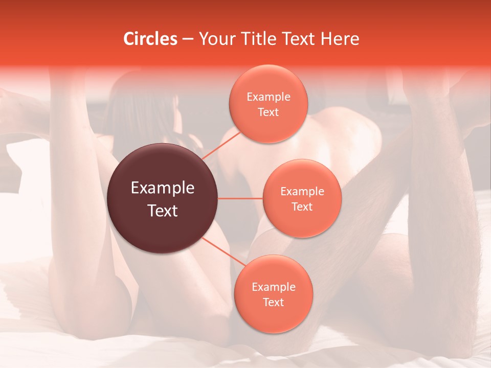 Girl And Boy In Bed PowerPoint Template