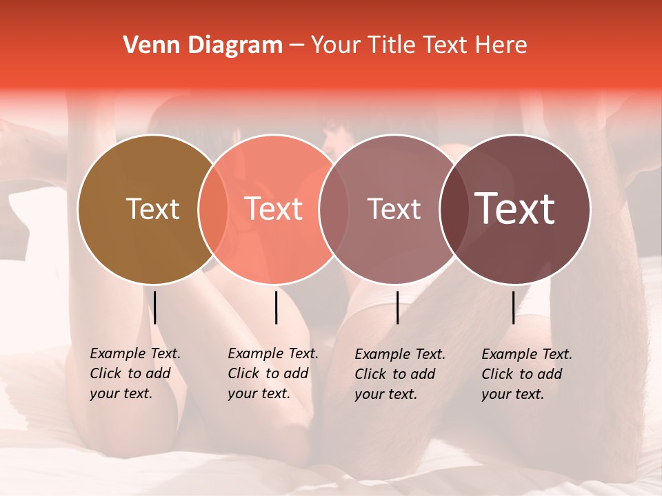 Girl And Boy In Bed PowerPoint Template