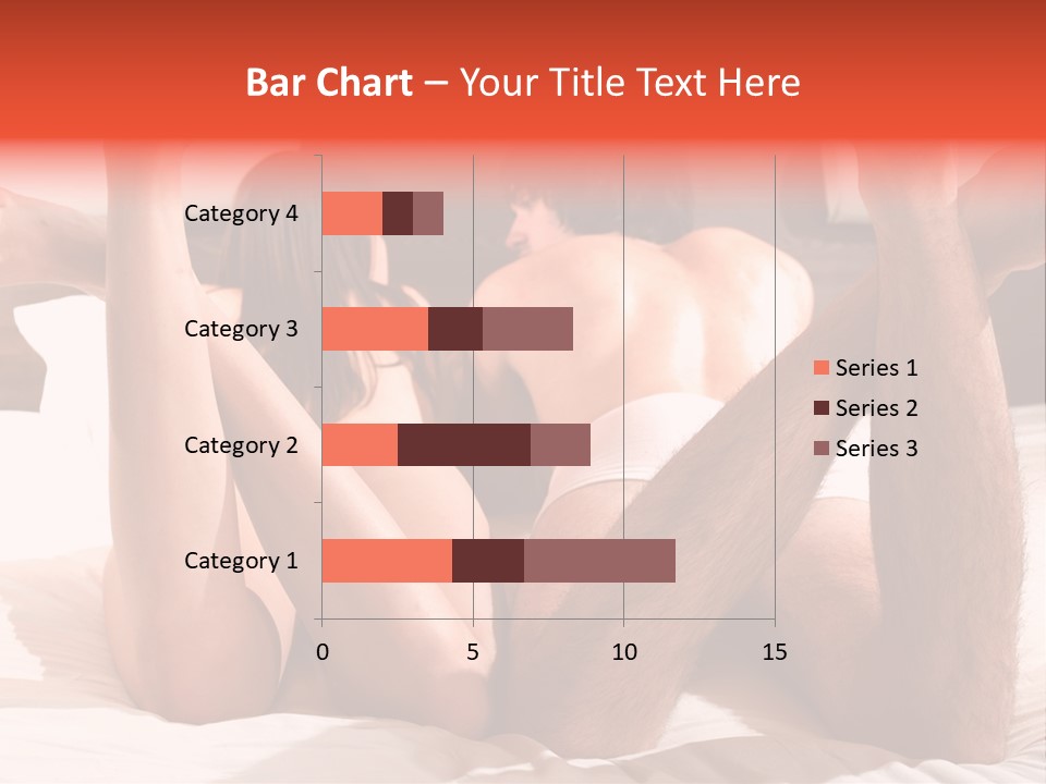 Girl And Boy In Bed PowerPoint Template