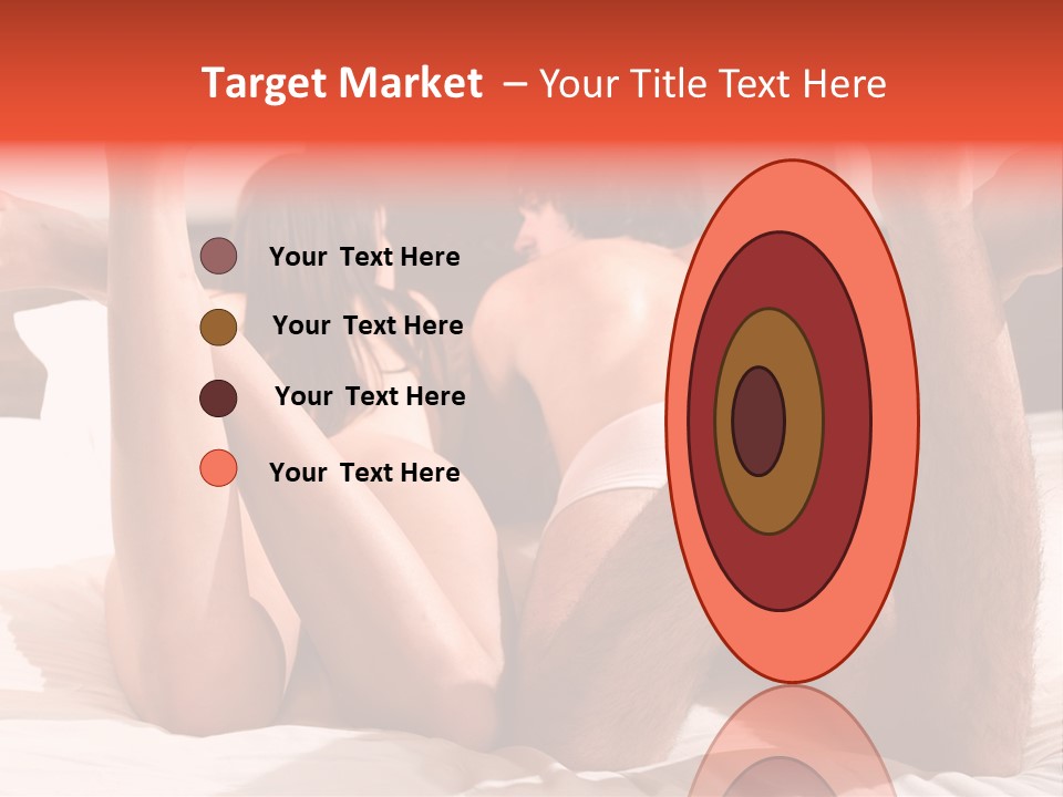 Girl And Boy In Bed PowerPoint Template