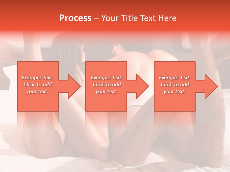 Girl And Boy In Bed PowerPoint Template