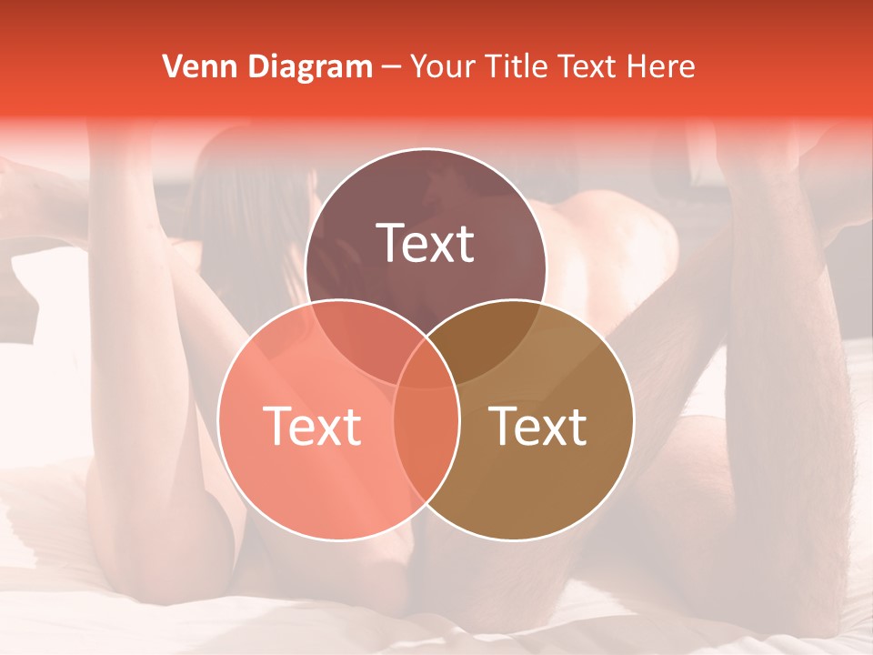 Girl And Boy In Bed PowerPoint Template