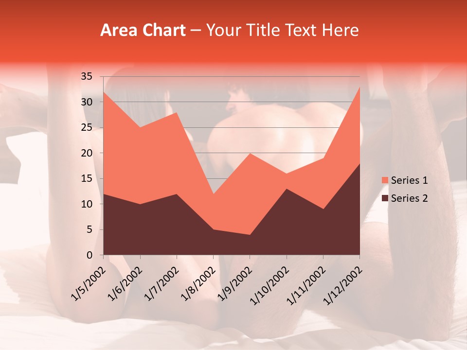 Girl And Boy In Bed PowerPoint Template