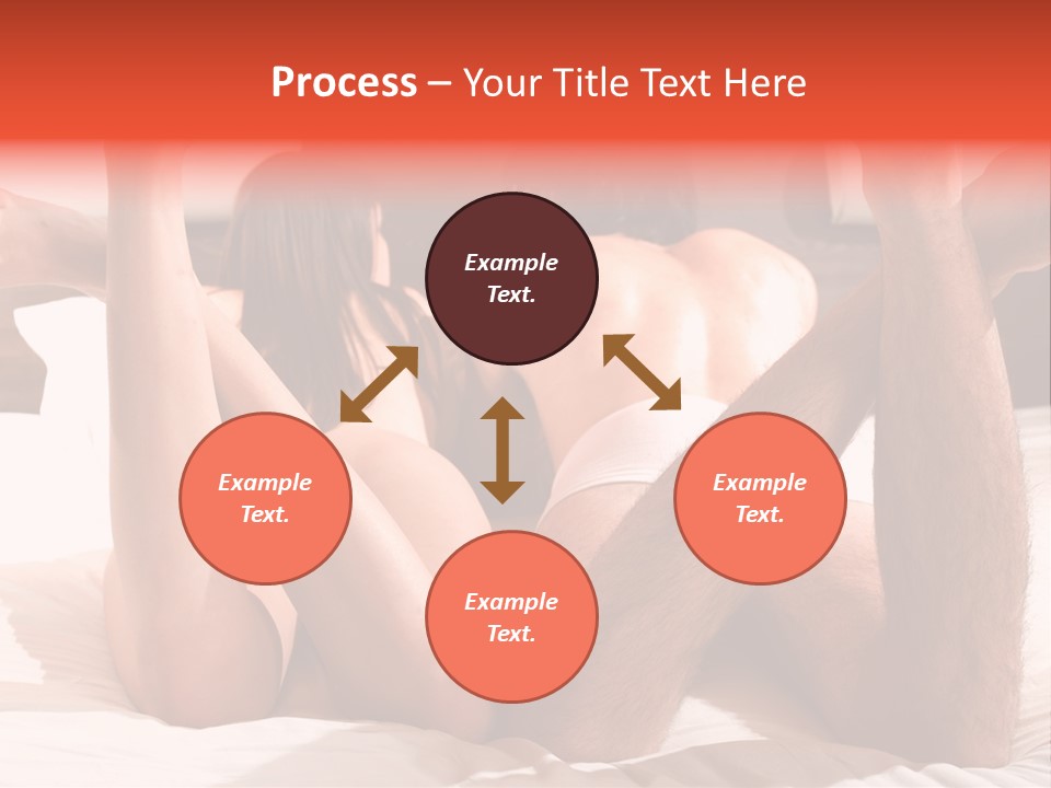 Girl And Boy In Bed PowerPoint Template