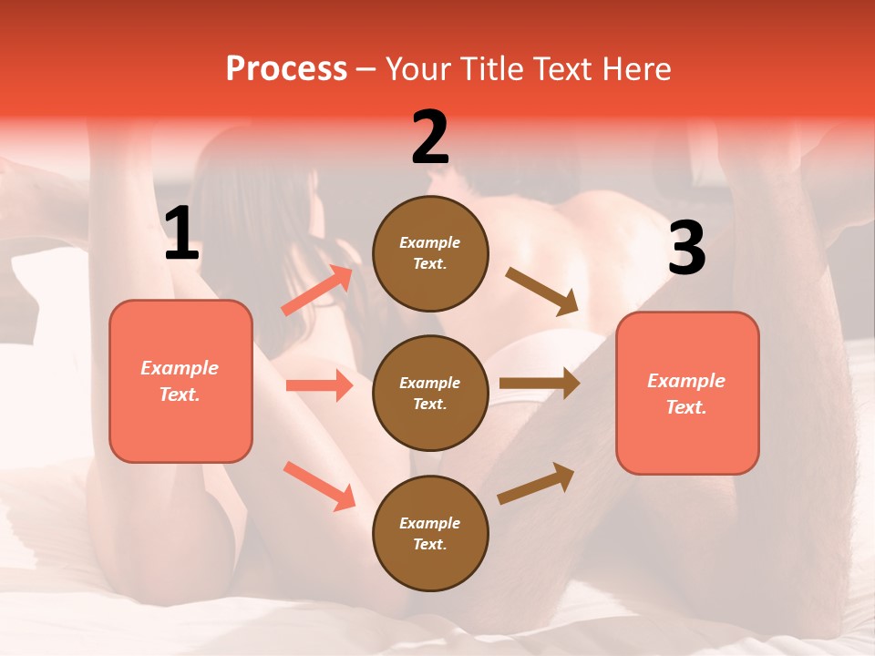 Girl And Boy In Bed PowerPoint Template