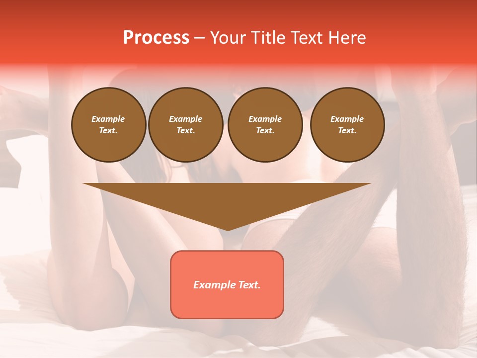 Girl And Boy In Bed PowerPoint Template