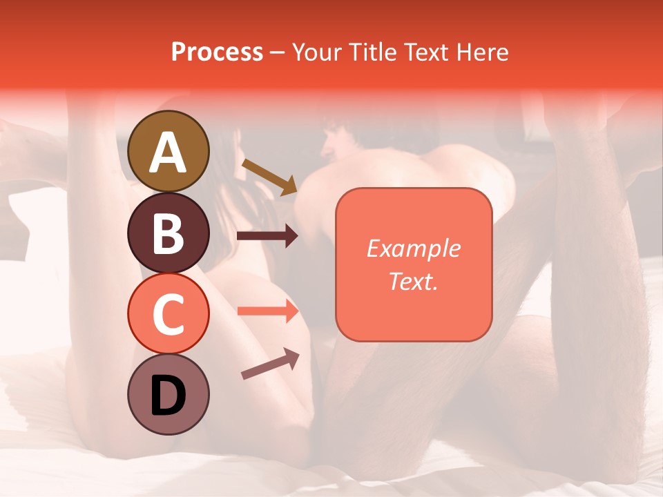 Girl And Boy In Bed PowerPoint Template