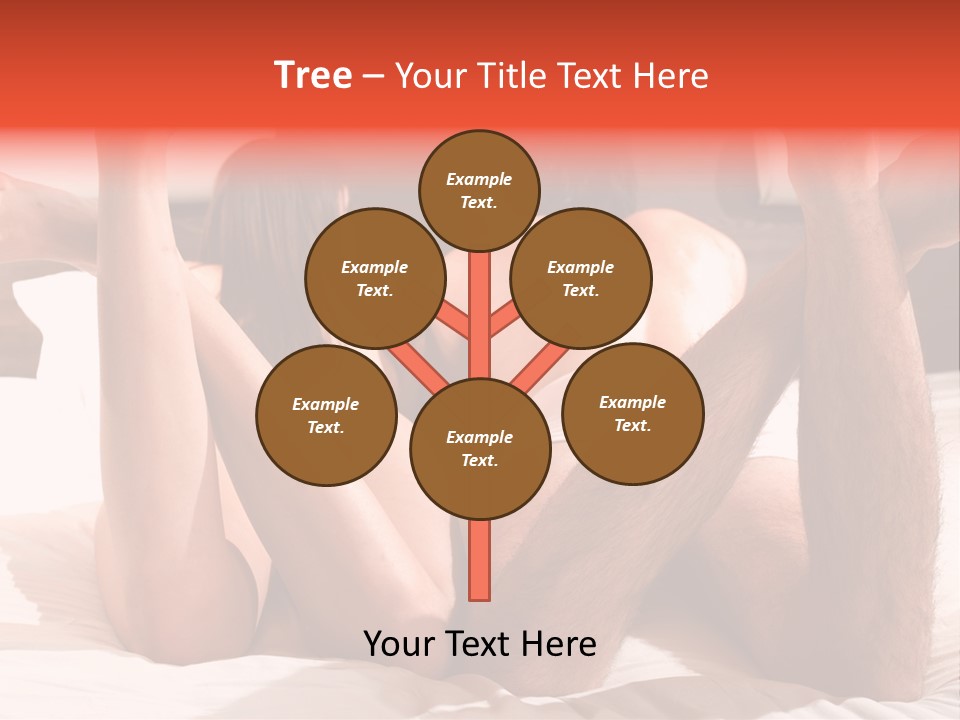 Girl And Boy In Bed PowerPoint Template