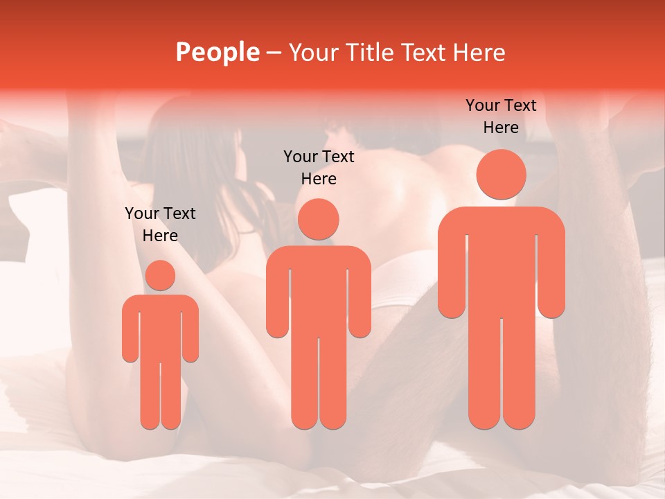 Girl And Boy In Bed PowerPoint Template