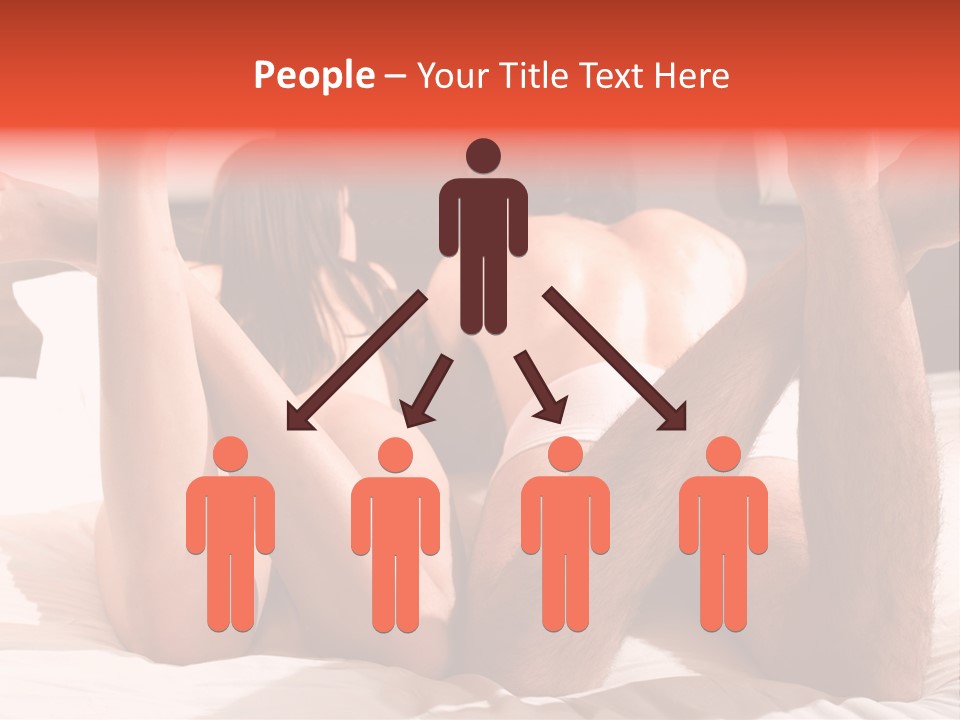 Girl And Boy In Bed PowerPoint Template