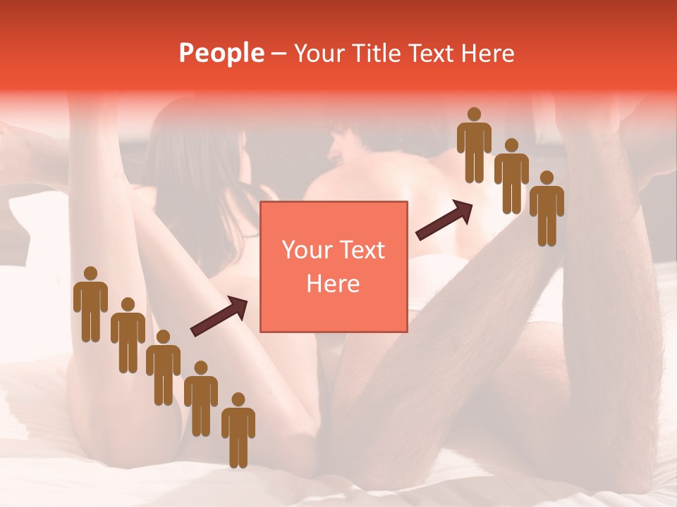 Girl And Boy In Bed PowerPoint Template