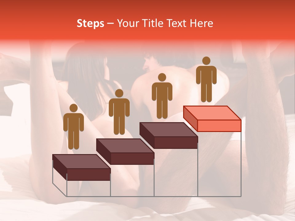 Girl And Boy In Bed PowerPoint Template