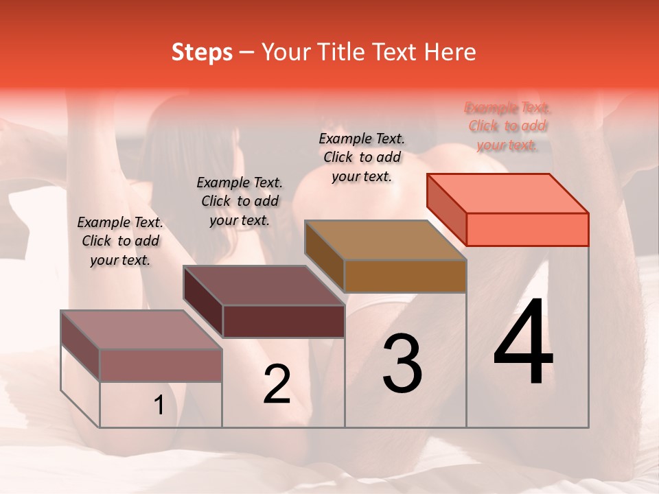 Girl And Boy In Bed PowerPoint Template