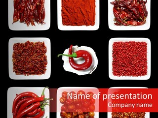 Red Spices PowerPoint Template