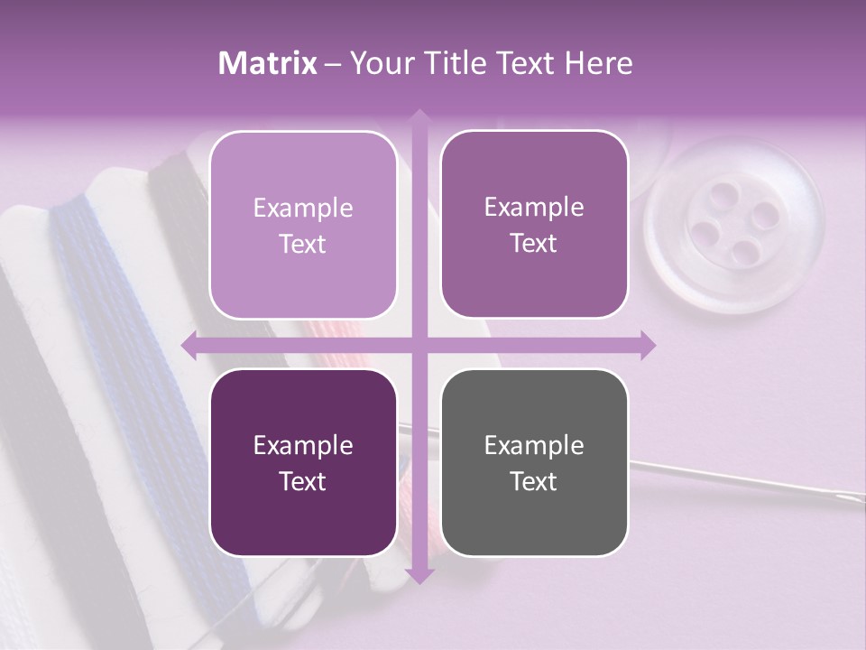 Sewing Cotton String PowerPoint Template