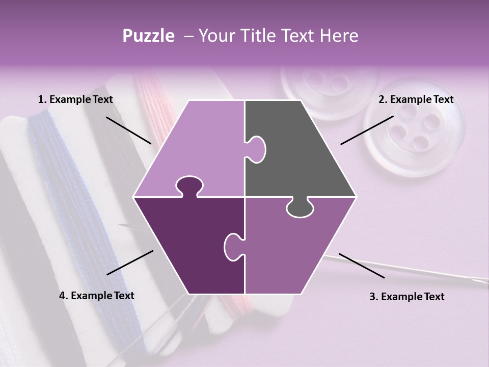 Sewing Cotton String PowerPoint Template