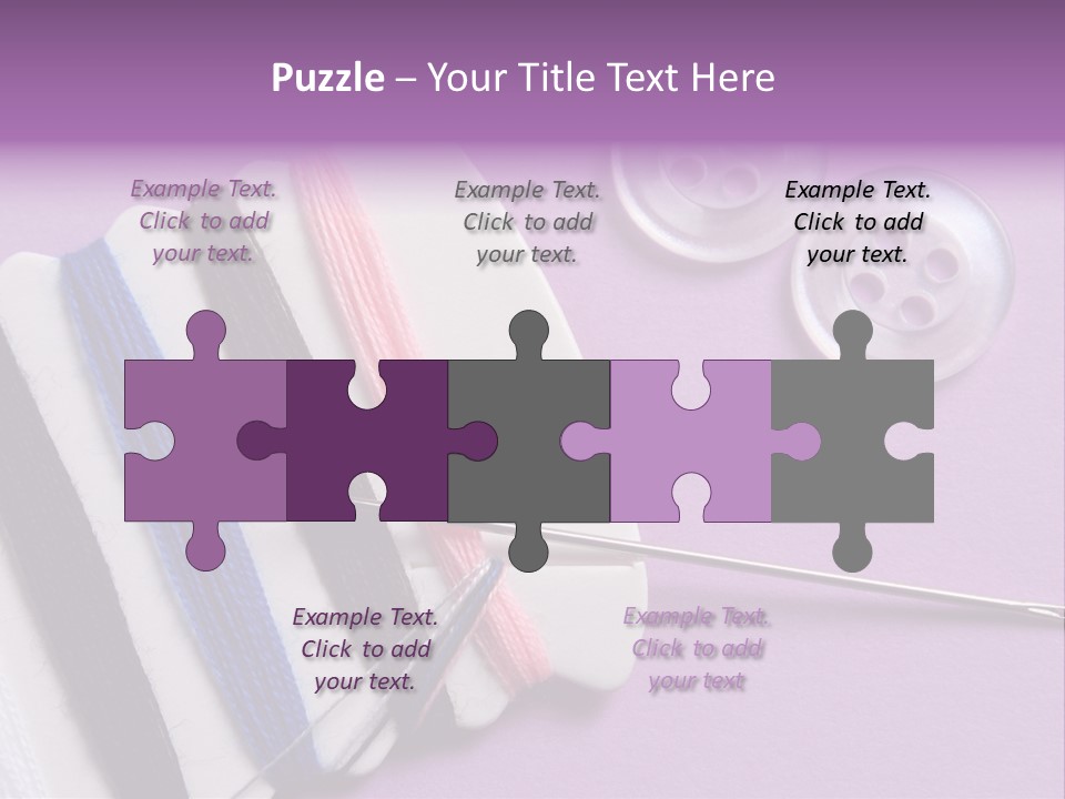 Sewing Cotton String PowerPoint Template