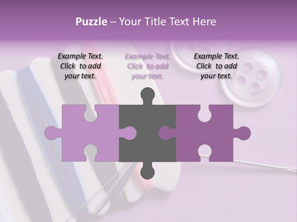 Sewing Cotton String PowerPoint Template