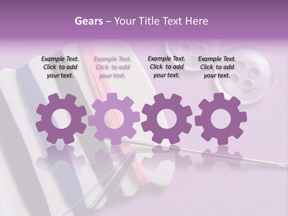 Sewing Cotton String PowerPoint Template