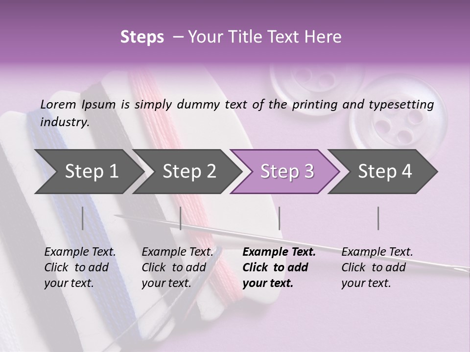 Sewing Cotton String PowerPoint Template