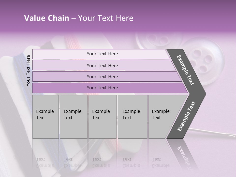 Sewing Cotton String PowerPoint Template