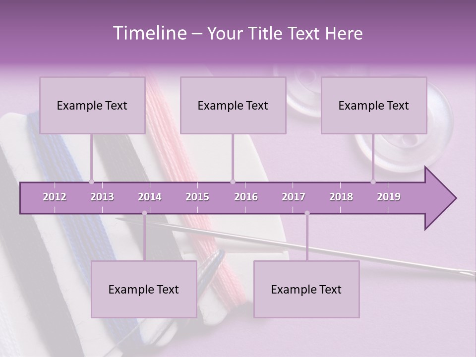 Sewing Cotton String PowerPoint Template