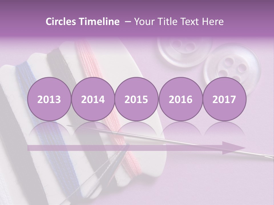 Sewing Cotton String PowerPoint Template