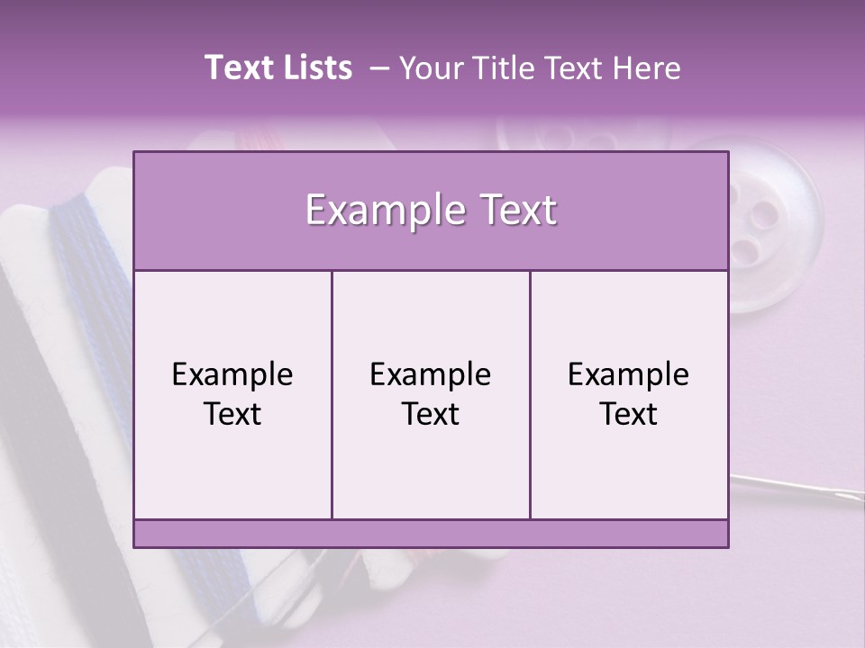 Sewing Cotton String PowerPoint Template