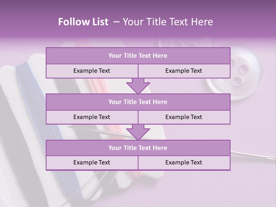 Sewing Cotton String PowerPoint Template