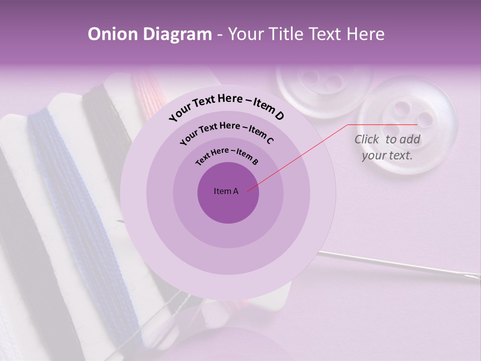 Sewing Cotton String PowerPoint Template