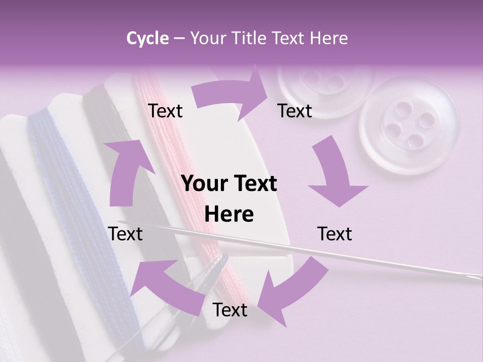 Sewing Cotton String PowerPoint Template