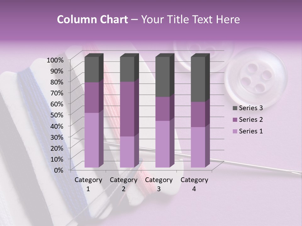 Sewing Cotton String PowerPoint Template