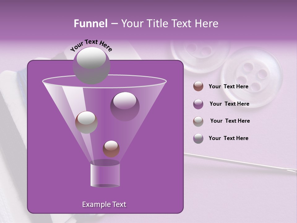 Sewing Cotton String PowerPoint Template