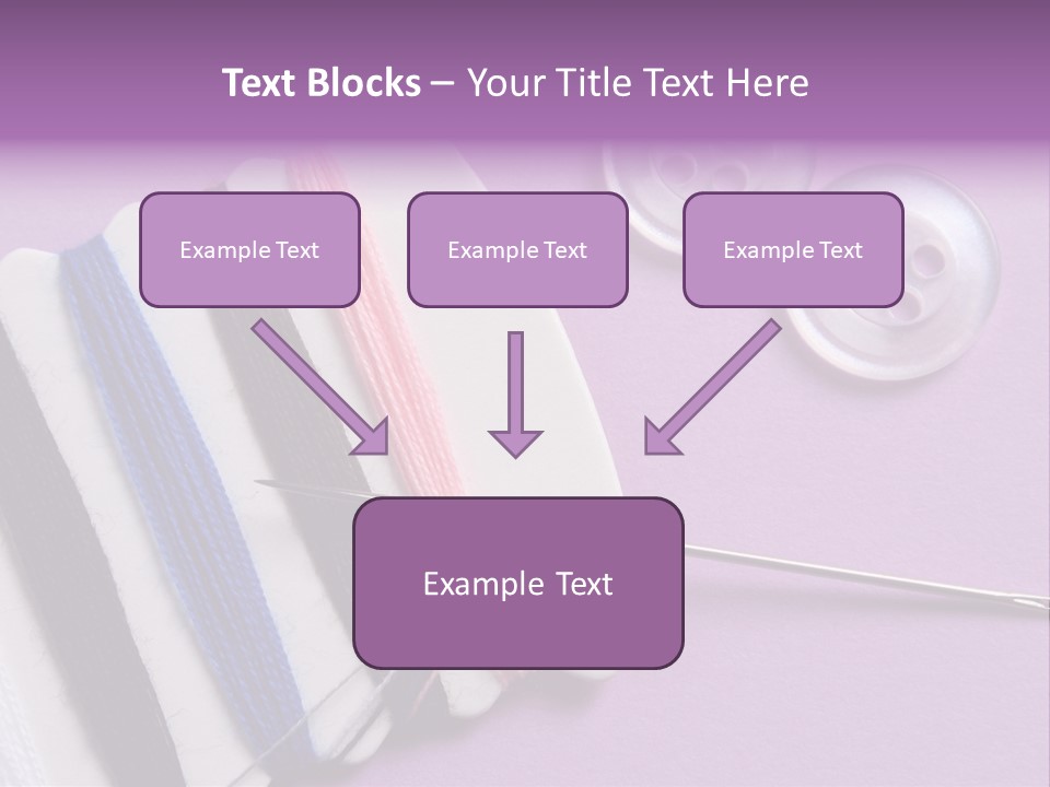 Sewing Cotton String PowerPoint Template
