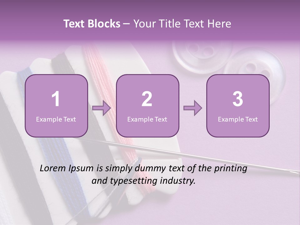 Sewing Cotton String PowerPoint Template