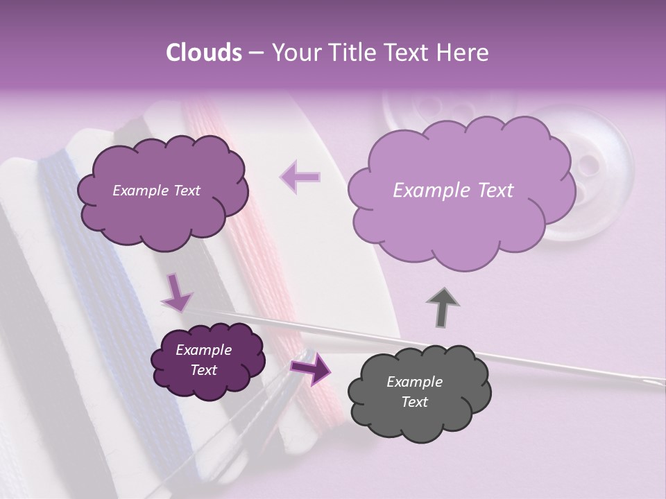 Sewing Cotton String PowerPoint Template