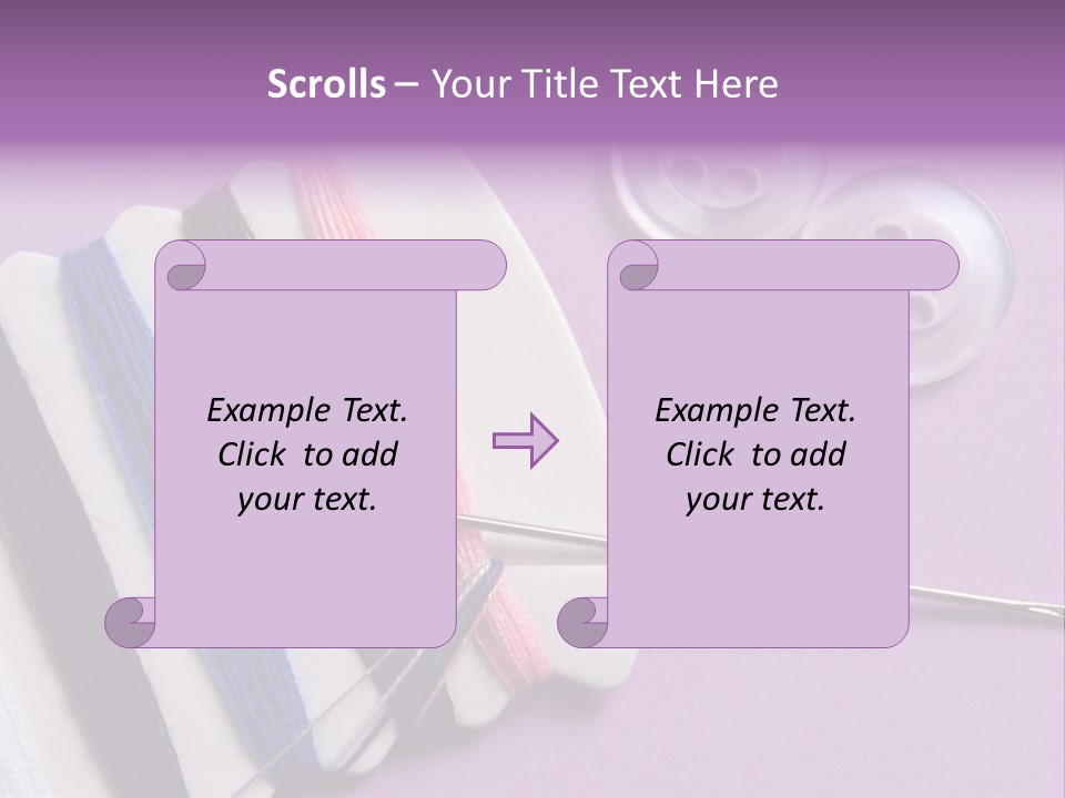 Sewing Cotton String PowerPoint Template