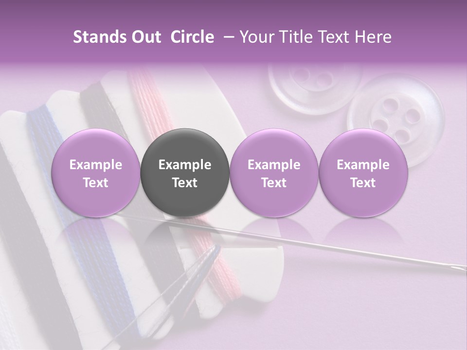 Sewing Cotton String PowerPoint Template